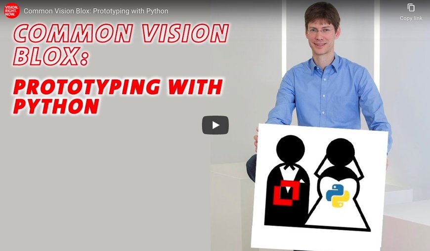 Common Vision Blox: Prototyping with Python